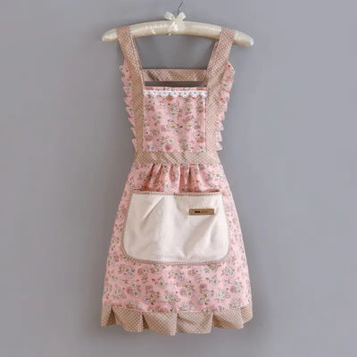 Coréia Decoração de cozinha doméstica Avelãs floral durável e respirável para mulheres