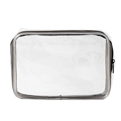 Material PVC Cosméticos Conveniência Caixa organizadora de maquiagem clara para viagens femininas