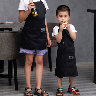 Logotipo personalizado Apron de cozinha para crianças e chapéu de chef para crianças Impressão digital OEM / ODM aceito