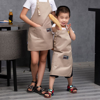 Logotipo personalizado Apron de cozinha para crianças e chapéu de chef para crianças Impressão digital OEM / ODM aceito