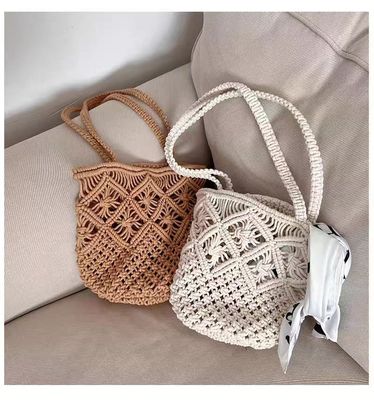 OEM / ODM aceitável bolsa de crochê com cinto de ombro macio para meninas na praia