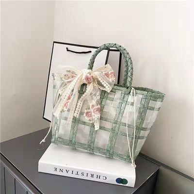 Poliéster revestimento PVC tecido Tote Jelly sacos para presentes de mulheres e casamentos escolha ideal