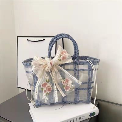 Poliéster revestimento PVC tecido Tote Jelly sacos para presentes de mulheres e casamentos escolha ideal