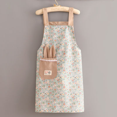 Cozinheiros Uniforme Logotipo Impresso Personalizado Mulheres Algodão Ajustável Polyester Bib Apron de Cozinha