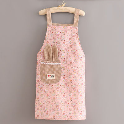 Cozinheiros Uniforme Logotipo Impresso Personalizado Mulheres Algodão Ajustável Polyester Bib Apron de Cozinha