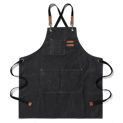 Avental unisex para trabalho de cozinha e restaurante Logotipo personalizado