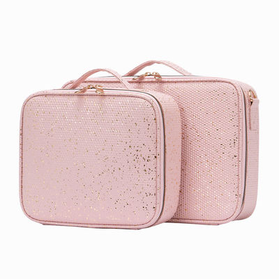 Saco cosmético de padrão sólido para cores personalizadas Saco portátil para o ombro