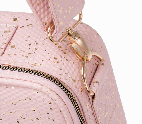 Saco cosmético de padrão sólido para cores personalizadas Saco portátil para o ombro