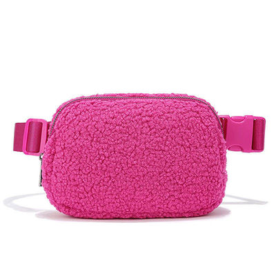 OEM/ODM aceito Bolsa de cinto Sherpa Cute Feminino Moda Berber Fleece Fanny Pack