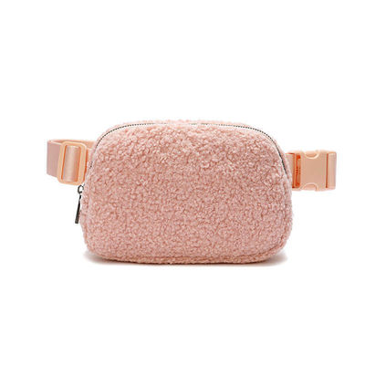 OEM/ODM aceito Bolsa de cinto Sherpa Cute Feminino Moda Berber Fleece Fanny Pack