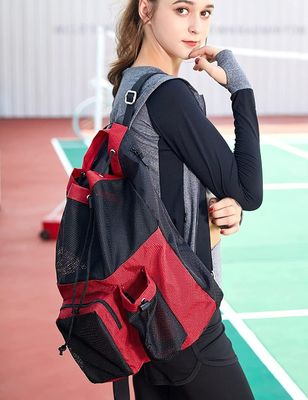 OEM/ODM aceitável Mochila de ginástica de malha de padrão de arco para piscina equipamento de trabalho de yoga de praia
