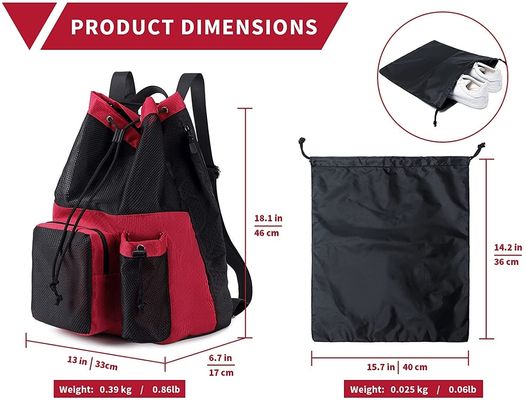 OEM/ODM aceitável Mochila de ginástica de malha de padrão de arco para piscina equipamento de trabalho de yoga de praia