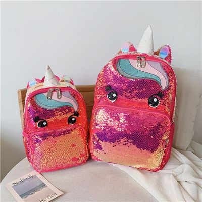 Logotipo personalizado Rainbow Glitter Bolsas escolares para adolescentes raparigas mais novo estilo na moda