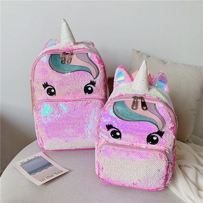 Logotipo personalizado Rainbow Glitter Bolsas escolares para adolescentes raparigas mais novo estilo na moda