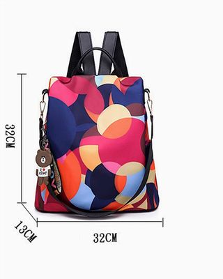 Armazém externo Saco de ombro feminino leve, à prova d'água e anti-roubo para viagens