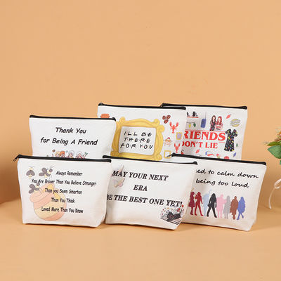 Saco de viagem de luxo de algodão pequeno de lona Saco de viagem de cosméticos para estilo de moda