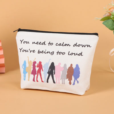 Saco de viagem de luxo de algodão pequeno de lona Saco de viagem de cosméticos para estilo de moda