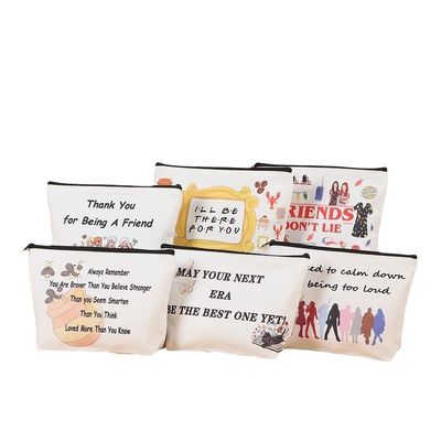 Saco de viagem de luxo de algodão pequeno de lona Saco de viagem de cosméticos para estilo de moda
