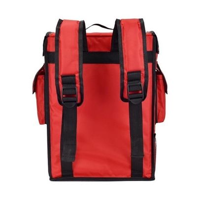Mochila de entrega aquecida de várias camadas com porta-copas para embalagens de bebidas termais
