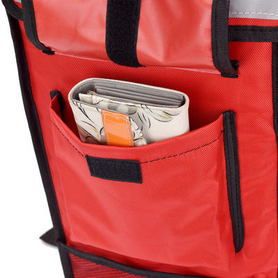 Mochila de entrega aquecida de várias camadas com porta-copas para embalagens de bebidas termais