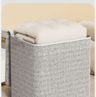 Tecido de grande capacidade Roupas dobráveis Brinquedos Cesto de armazenamento em 80l para cor personalizada
