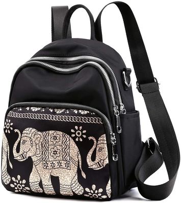 Bolsa de Mochila Pequena de Cor Personalizada para Mulheres Meninas Mini Bolsa de Dia de Nylon Multifunção Bolsa Escolar de Viagem