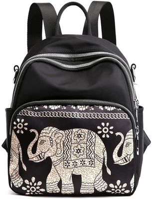 Bolsa de Mochila Pequena de Cor Personalizada para Mulheres Meninas Mini Bolsa de Dia de Nylon Multifunção Bolsa Escolar de Viagem