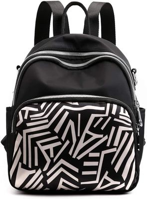 Bolsa de Mochila Pequena de Cor Personalizada para Mulheres Meninas Mini Bolsa de Dia de Nylon Multifunção Bolsa Escolar de Viagem