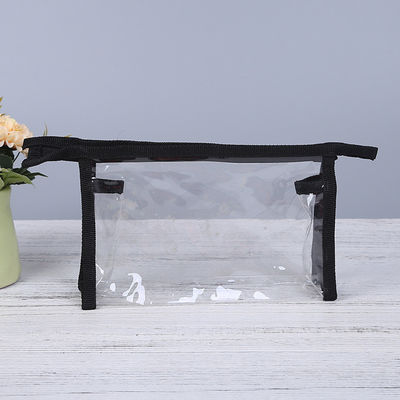 Saco de maquiagem para mulheres transparente PVC impermeável Saco de higiene para viagens para a vida diária