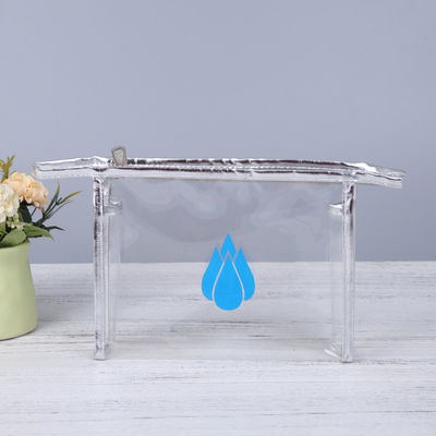 Saco de maquiagem para mulheres transparente PVC impermeável Saco de higiene para viagens para a vida diária