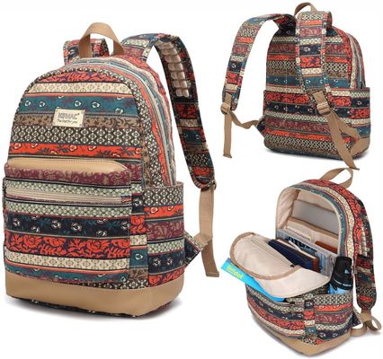 Mochila de viagem 2021 Mochila de lona vintage com moldura externa de cor personalizada