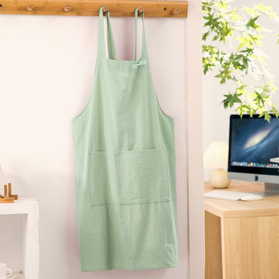 Avental de algodão personalizado com bolso para casa Restaurante Bar Uniforme de café