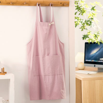 Avental de algodão personalizado com bolso para casa Restaurante Bar Uniforme de café