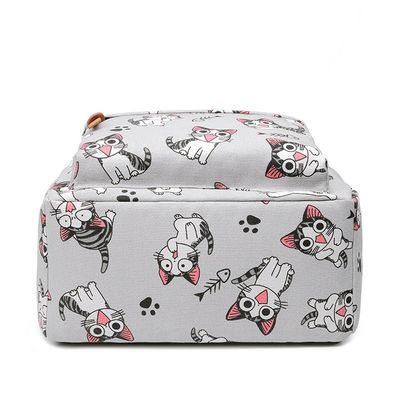 Saco Escolar Para Crianças De Nylon Jardim de Infância Cartoon Animal Mochila Com Faixas Ajustáveis