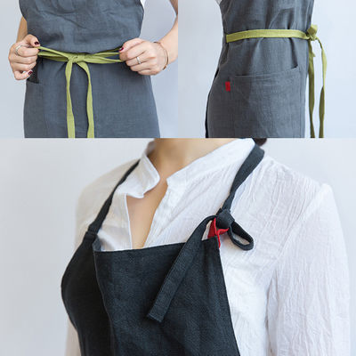 Mais recente Moda Unisex Custom Linho de algodão Cruz de volta Pantalão de bico ajustável com bolsos