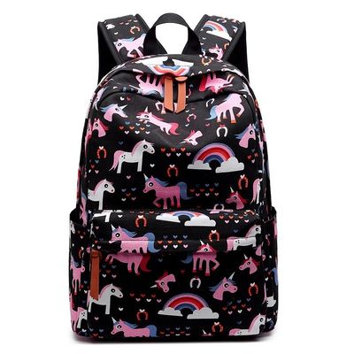 Saco Escolar Para Crianças De Nylon Jardim de Infância Cartoon Animal Mochila Com Faixas Ajustáveis