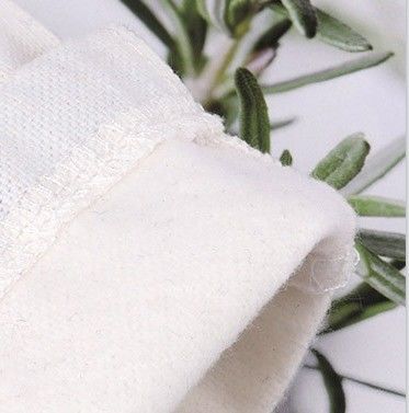 Saco de armazenamento de roupa de banho de tecido de algodão ecológico com revestimento impermeável