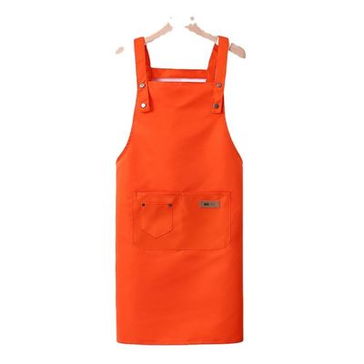 Lâmina de seda Impresso Logotipo personalizado Regular Bib Canvas Chef Avental para Mulheres Cozinhar