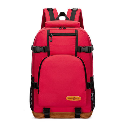 Mochila masculina à prova d'água para caminhadas e escaladas com alça dura e revestimento de poliéster