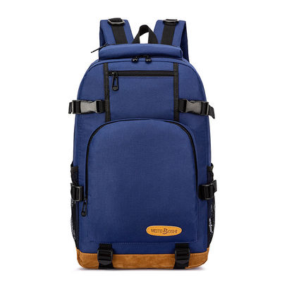 Mochila masculina à prova d'água para caminhadas e escaladas com alça dura e revestimento de poliéster
