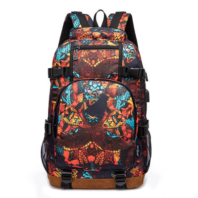 Mochila masculina à prova d'água para caminhadas e escaladas com alça dura e revestimento de poliéster