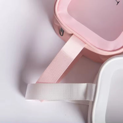 Saco impermeável congelado Logotipo personalizado Impresso Saco Cosmético de Moda Saco de PVC Saco de maquiagem