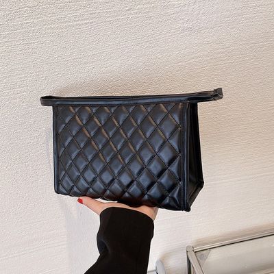 Sacos de viagem cosméticos de tecido de poliéster acolchados para o seu logotipo personalizado