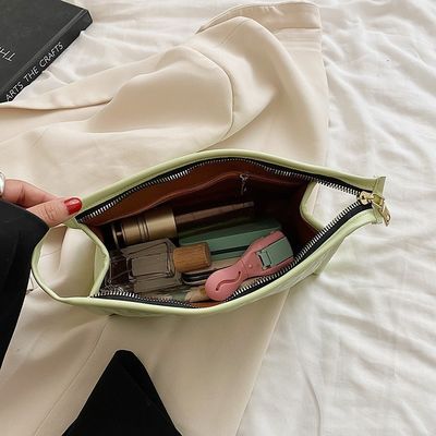 Sacos de viagem cosméticos de tecido de poliéster acolchados para o seu logotipo personalizado