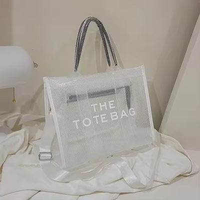 Todos os Tempos Moda Estilo Grande Capacidade Impressão dobrável Saco de compras de PVC transparente