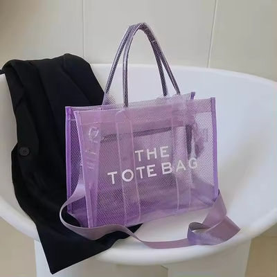 Todos os Tempos Moda Estilo Grande Capacidade Impressão dobrável Saco de compras de PVC transparente