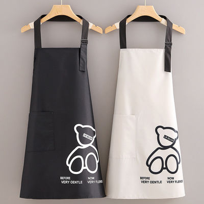 Tipo de item Moda de lona de tecido de poliéster de algodão espesso Avental para cozinha unisex