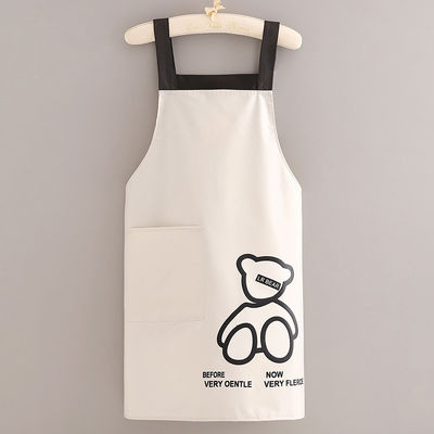 Avental de vida diária com bolsos de logotipo personalizado Poliéster impermeável de algodão Avental de cozinha Chef