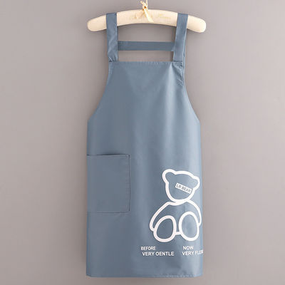 Avental de vida diária com bolsos de logotipo personalizado Poliéster impermeável de algodão Avental de cozinha Chef
