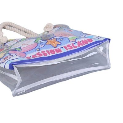 Todas as estações à prova d'água Saco de praia Tote Saco de piscina para Mulheres Mulheres Saco grande de ginástica Tote PVC Saco de mão